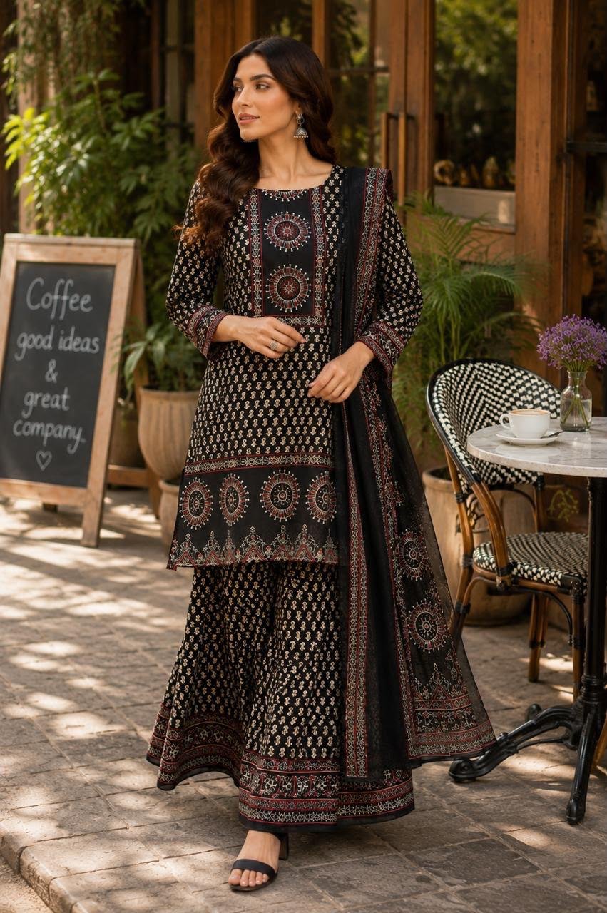 Cotton Printed Gopi Dress Set