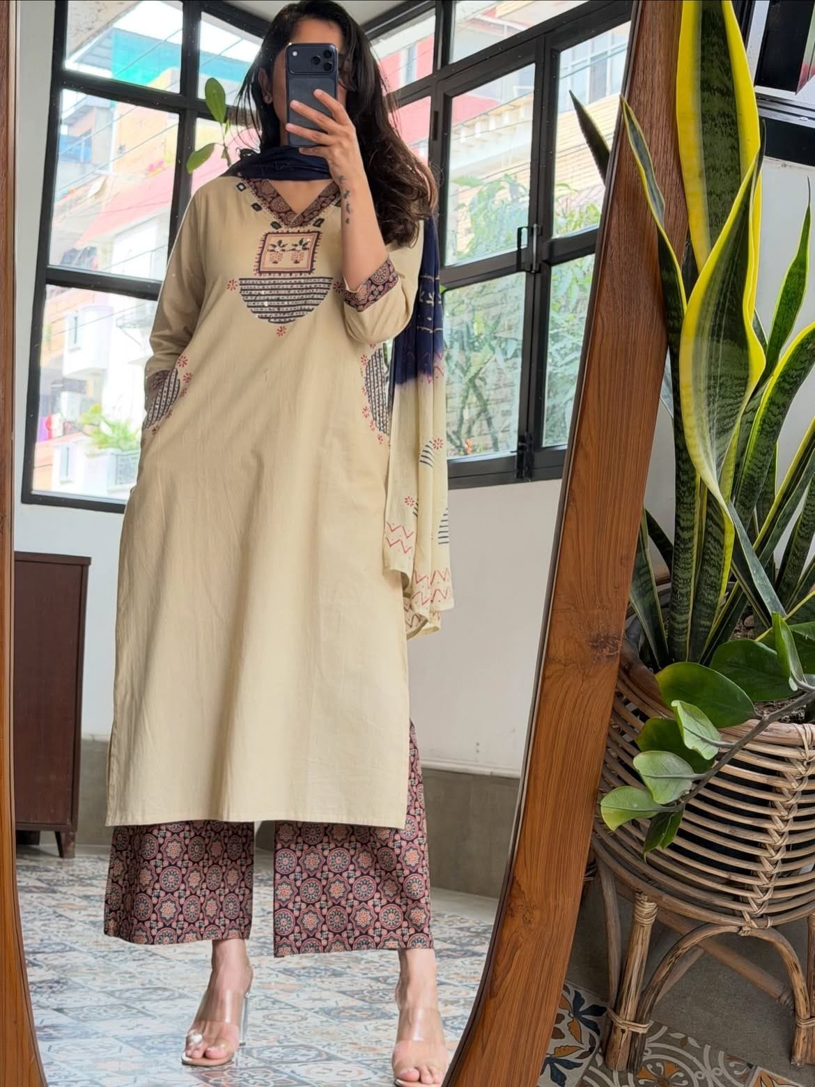 Cotton Printed Stitched Suit Set