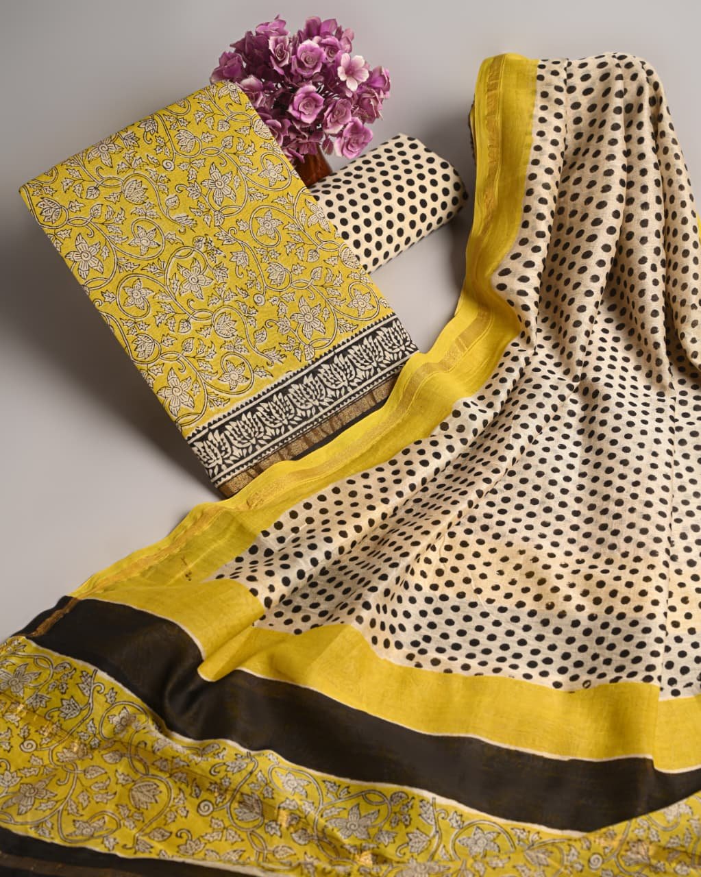 Chanderi Printed Suit Set