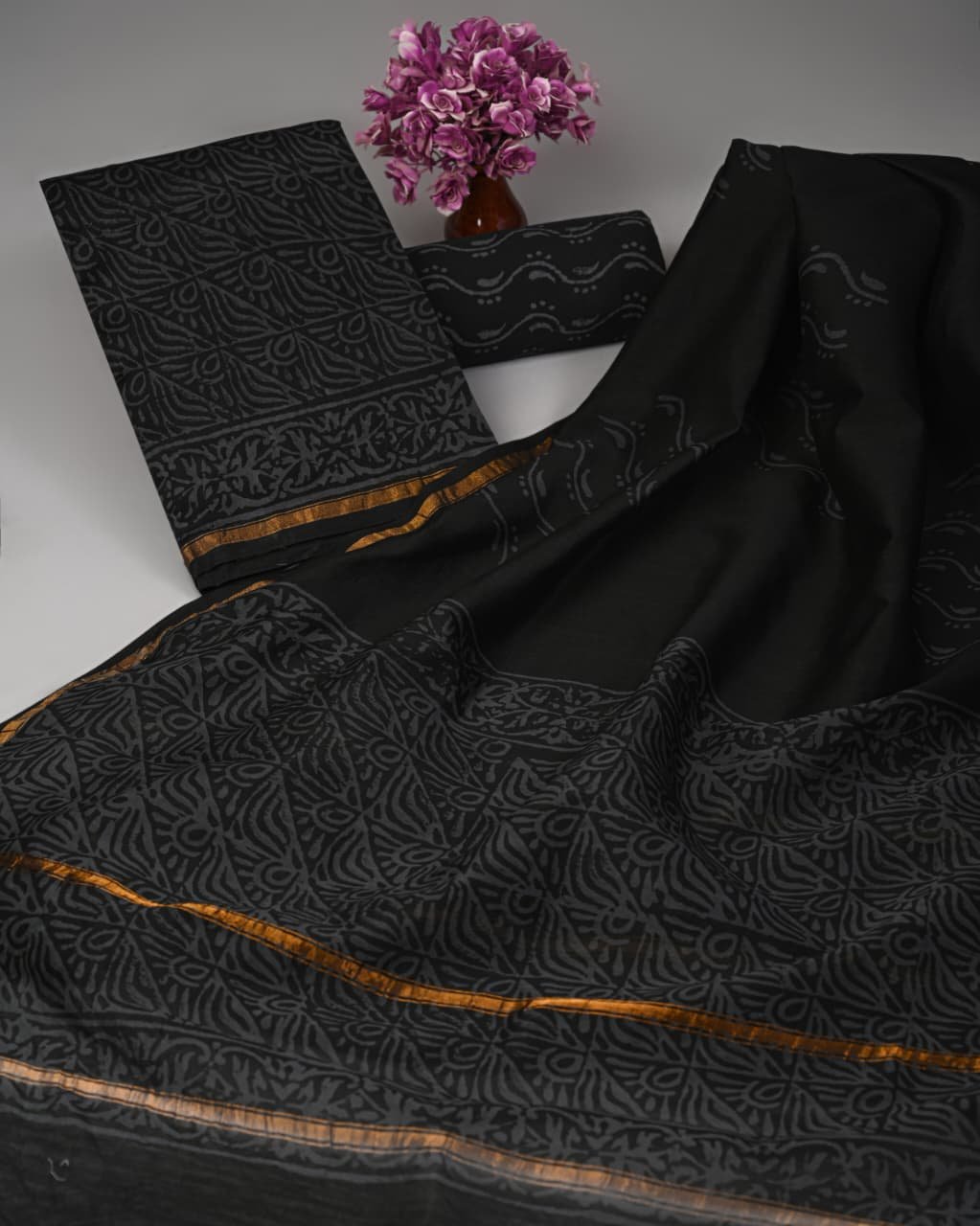 Chanderi Printed Suit Set