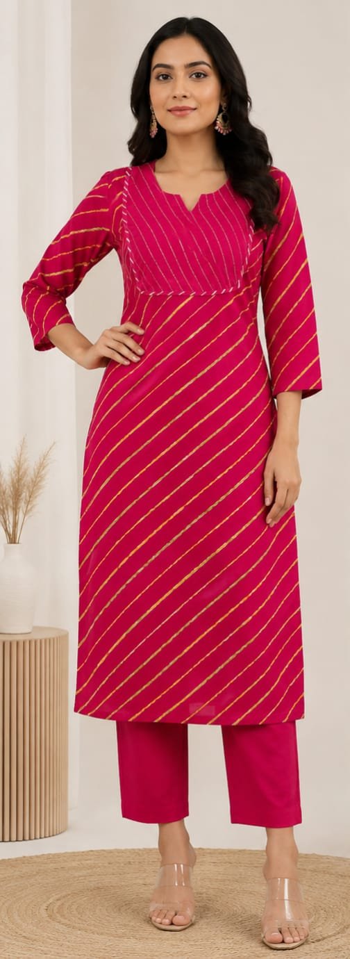 Cotton Printed Cord Set