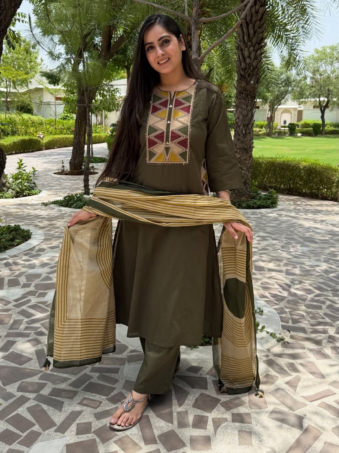 Cotton Printed Stitched Suit Set