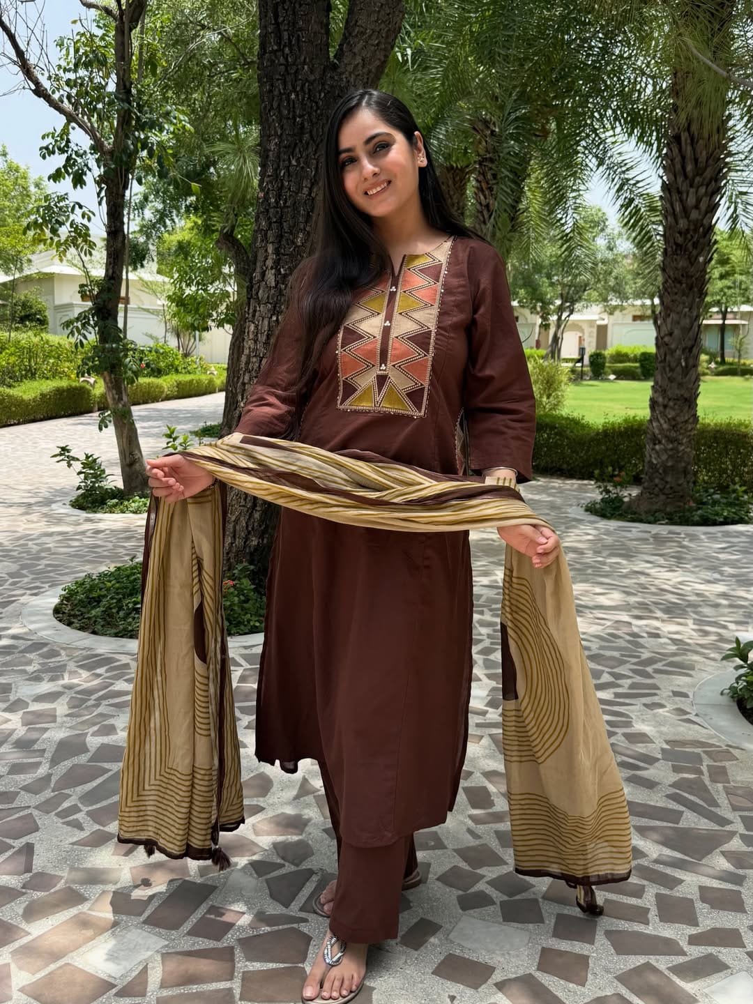 Cotton Printed Stitched Suit Set