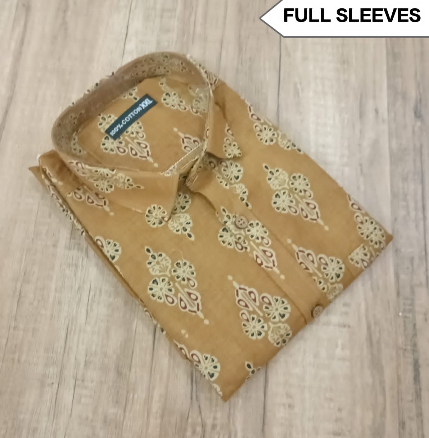 Cotton Printed Men Shirt Full Sleeve