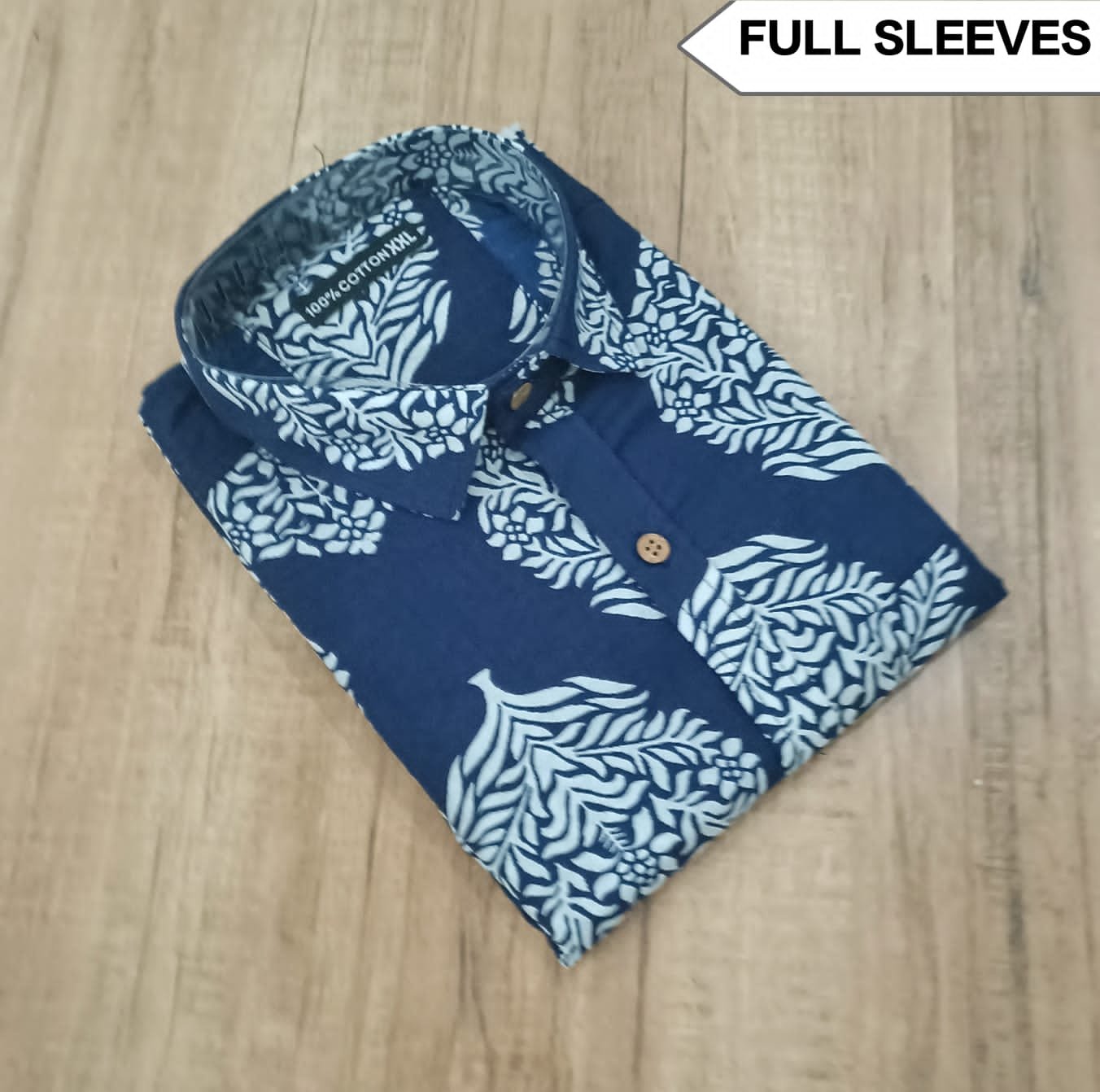 Cotton Printed Men Shirt Full Sleeve