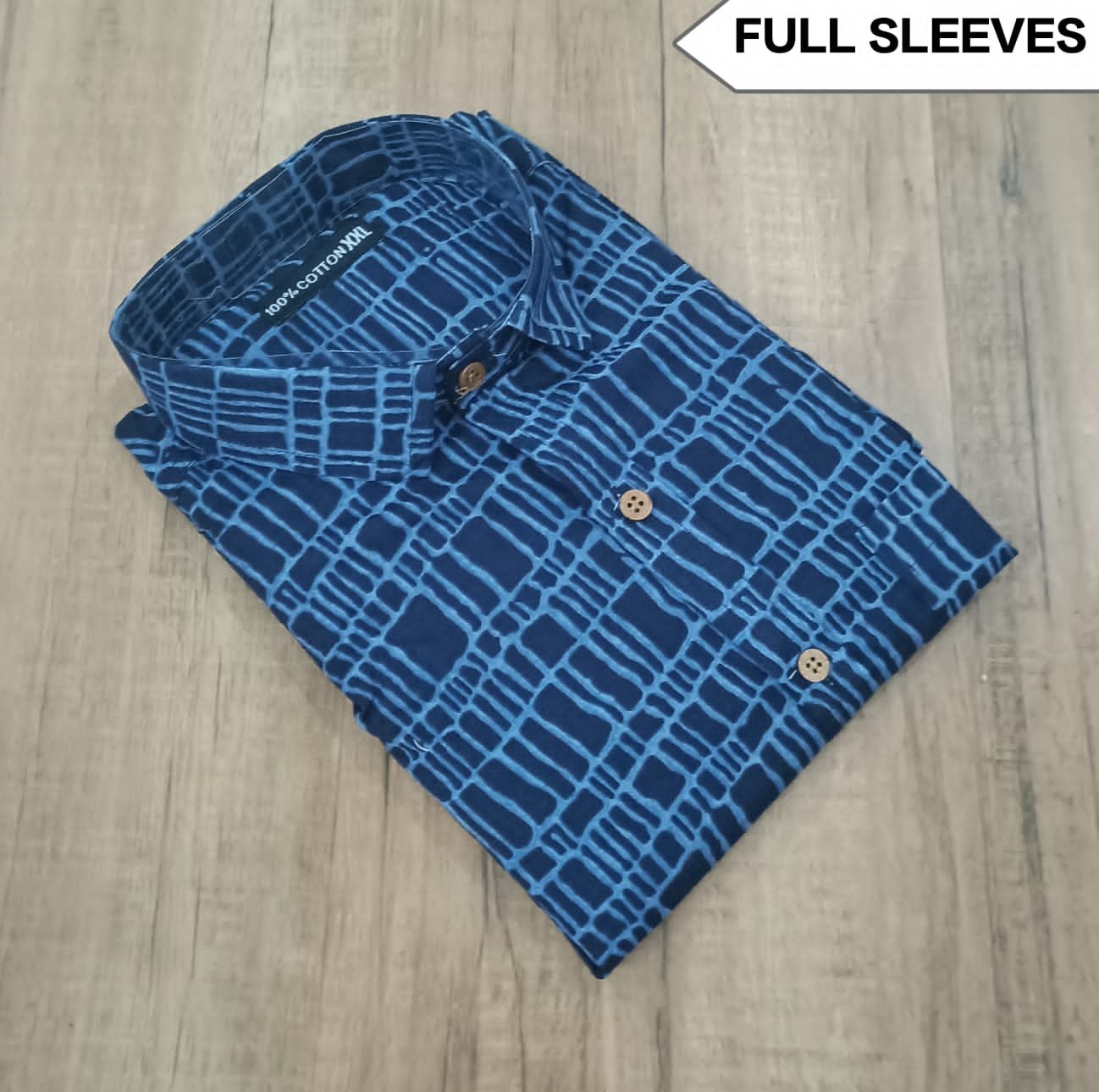 Cotton Printed Men Shirt Full Sleeve