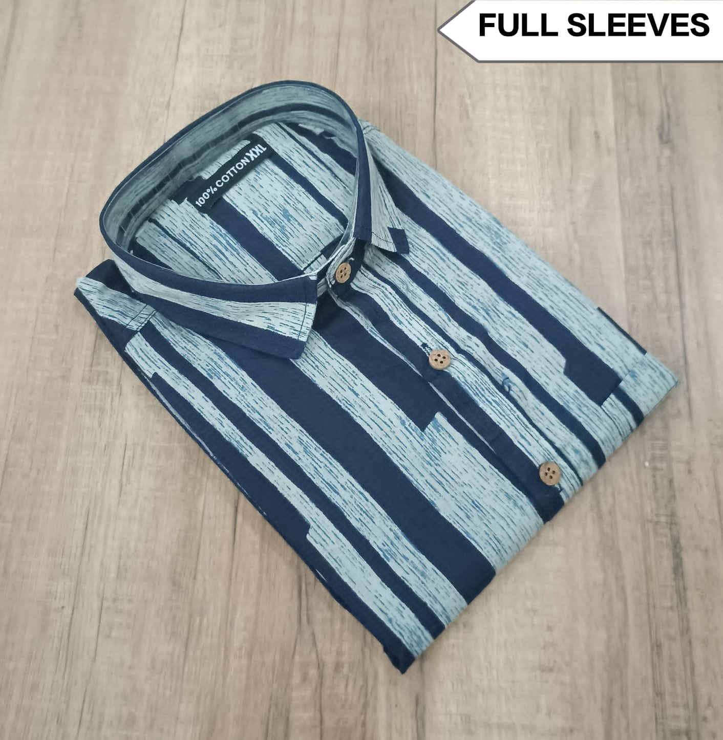 Cotton Printed Men Shirt Full Sleeve