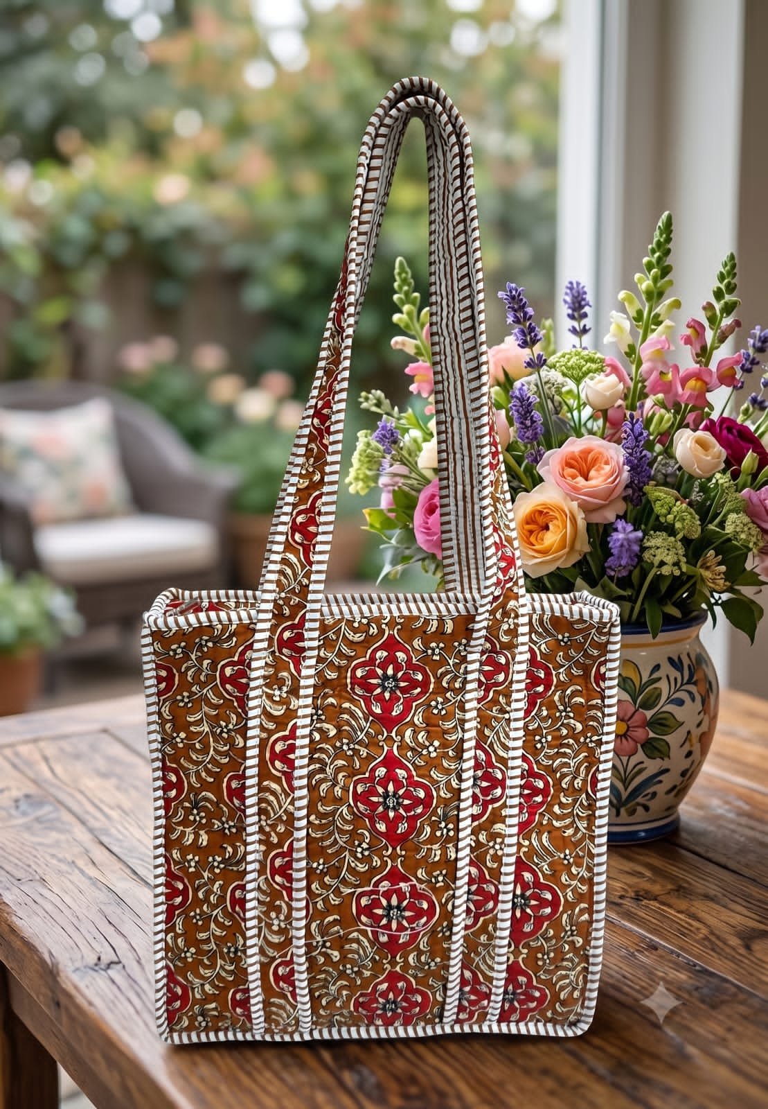 Cotton Printed Tote Bag 12*12