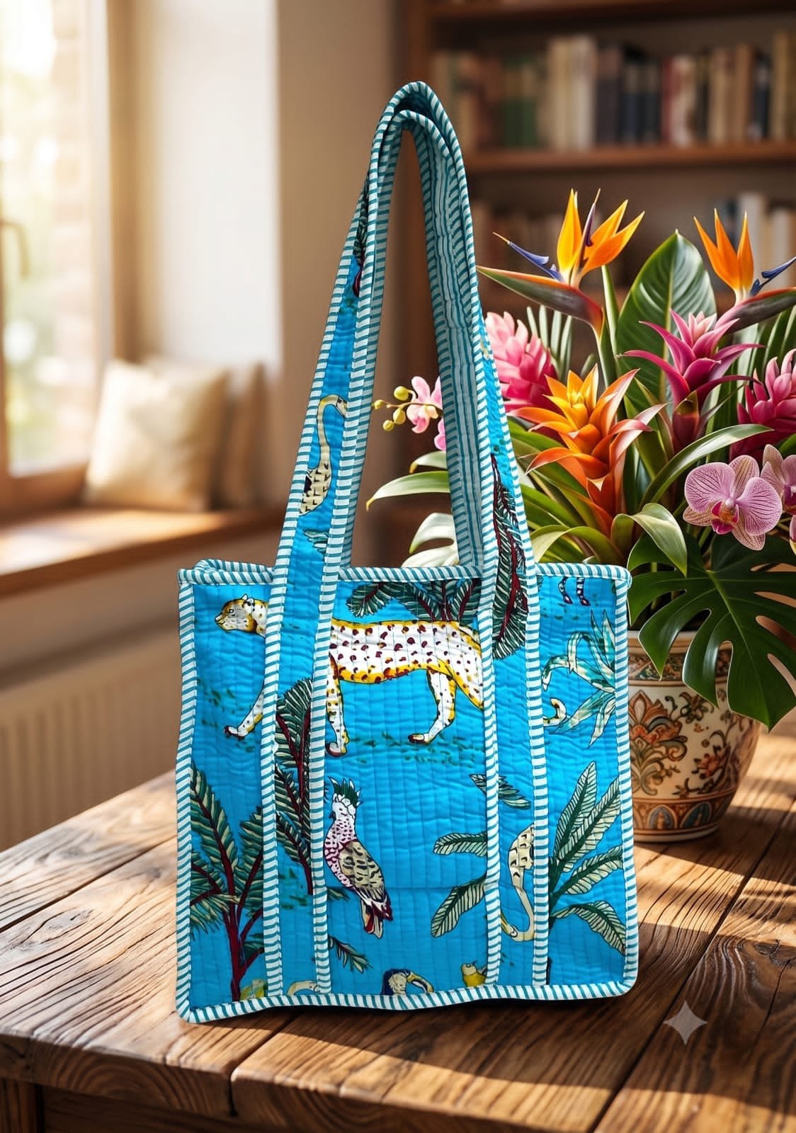 Cotton Printed Tote Bag 12*12
