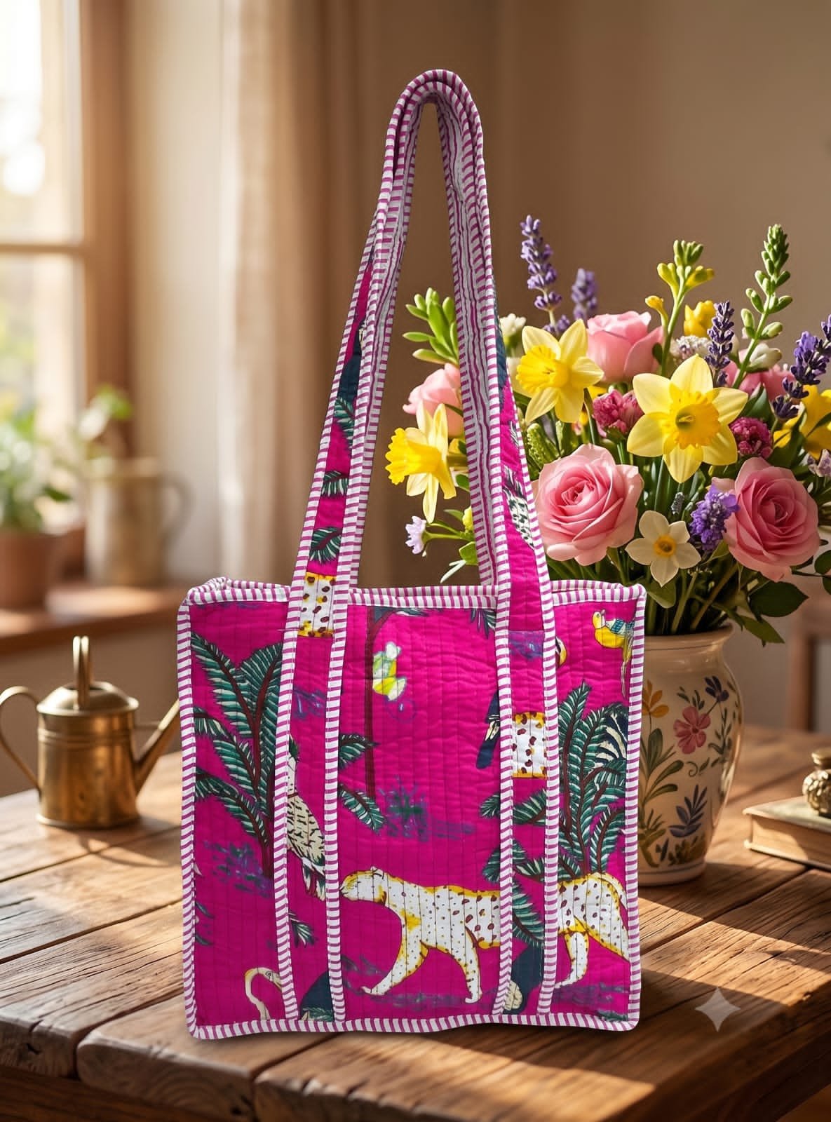 Cotton Printed Tote Bag 12*12
