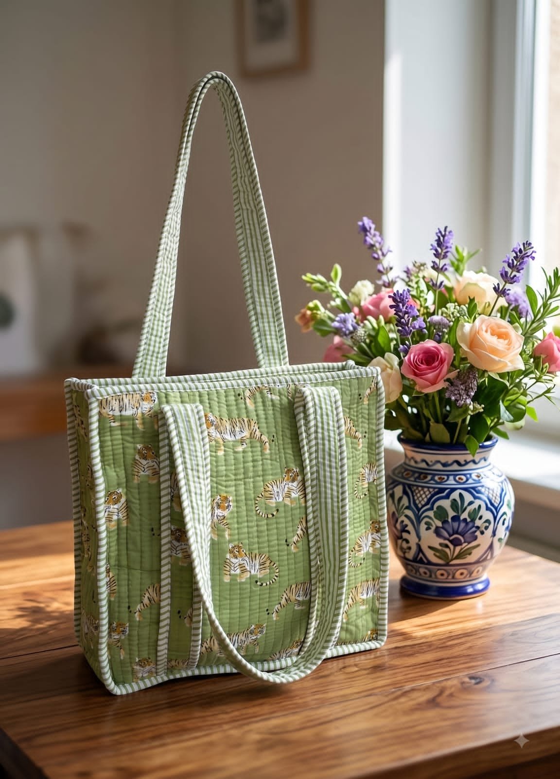 Cotton Printed Tote Bag 12*12