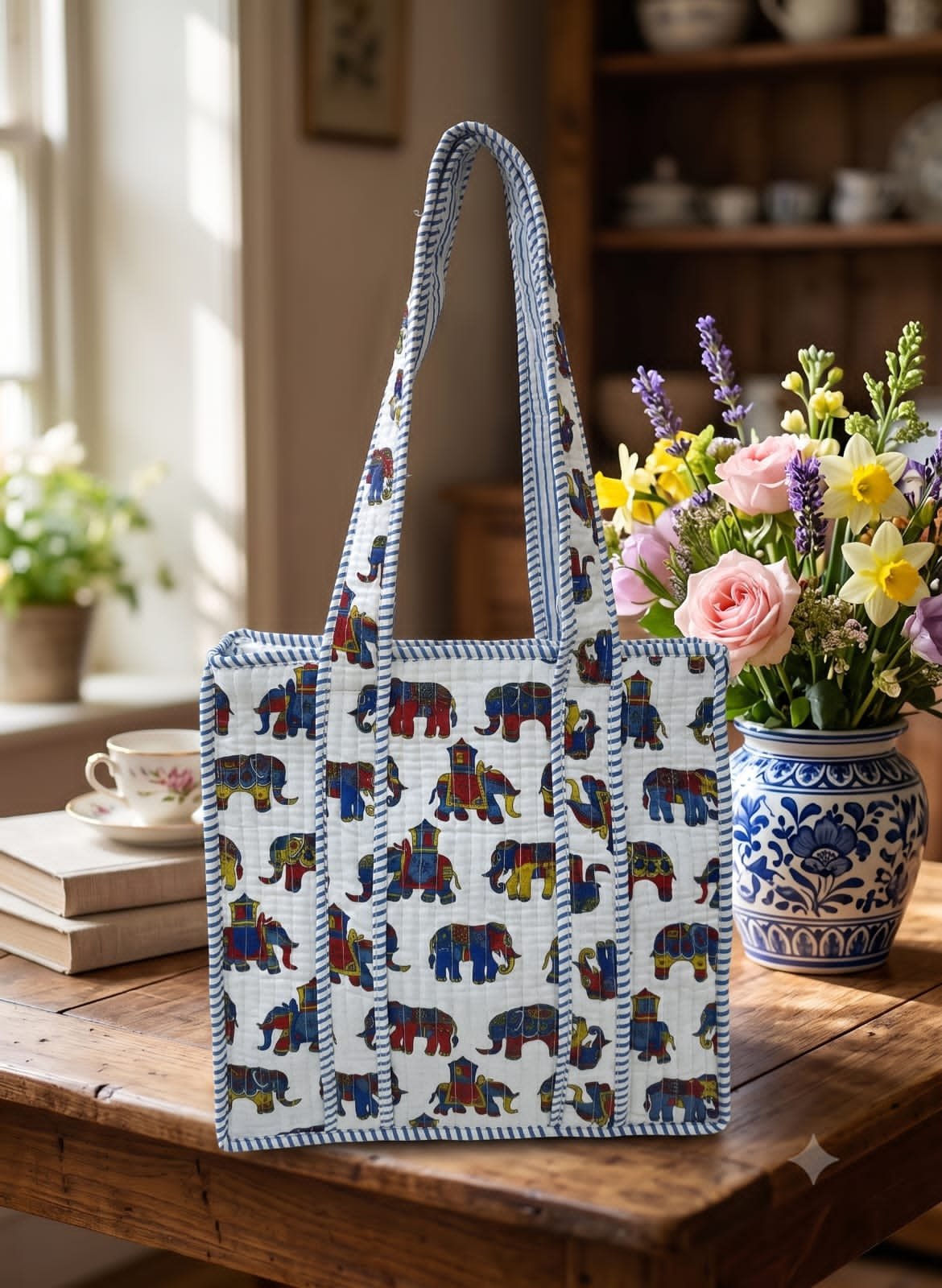 Cotton Printed Tote Bag 12*12