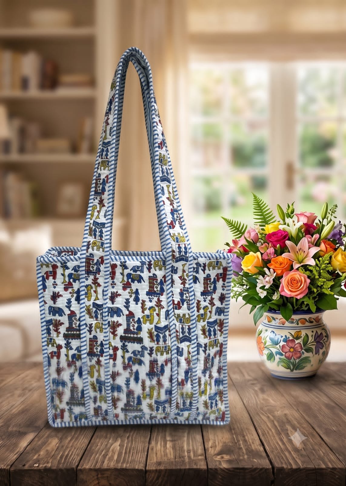 Cotton Printed Tote Bag 12*12