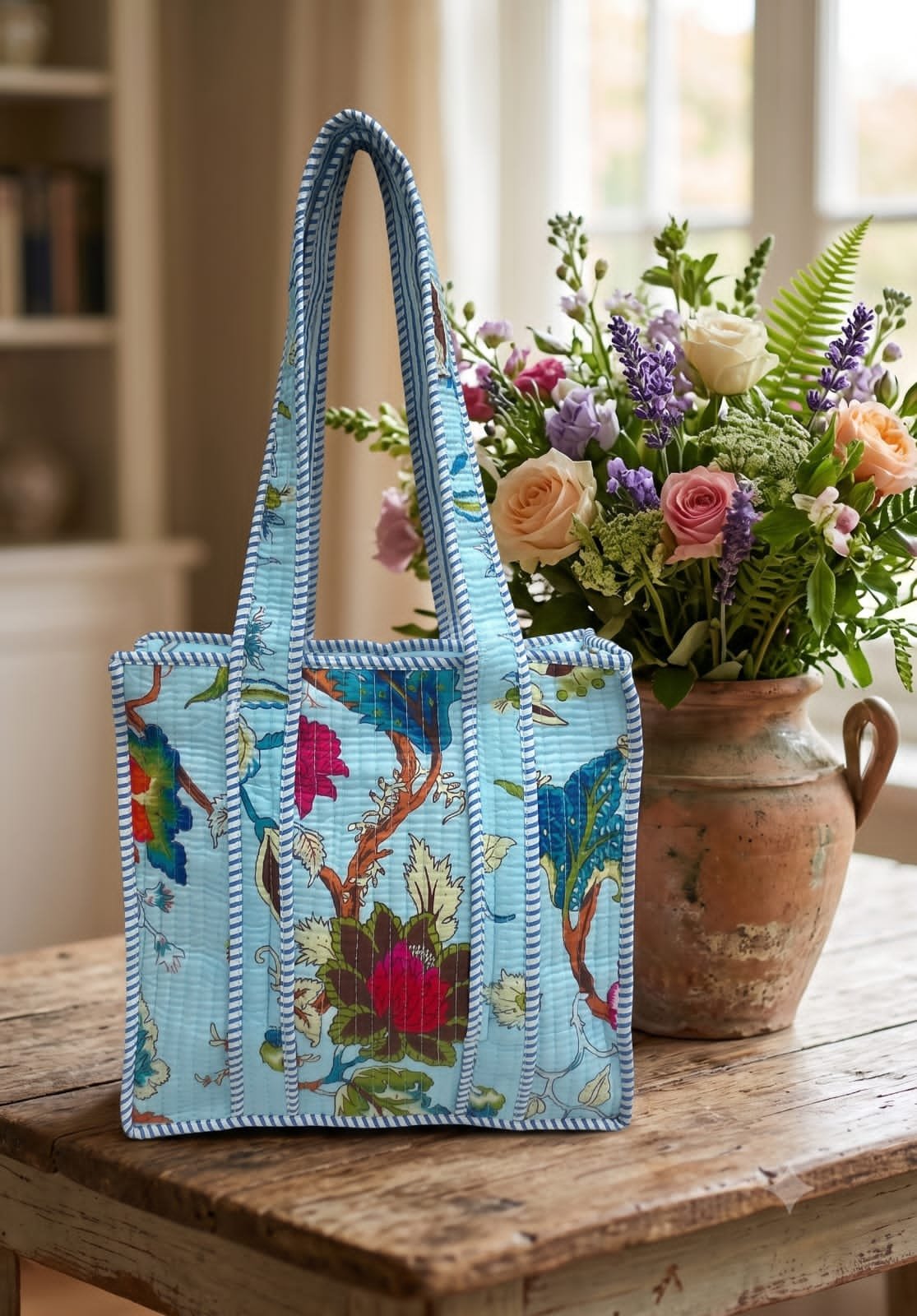 Cotton Printed Tote Bag 12*12