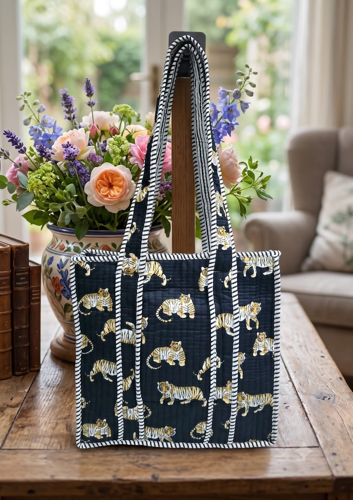 Cotton Printed Tote Bag 12*12