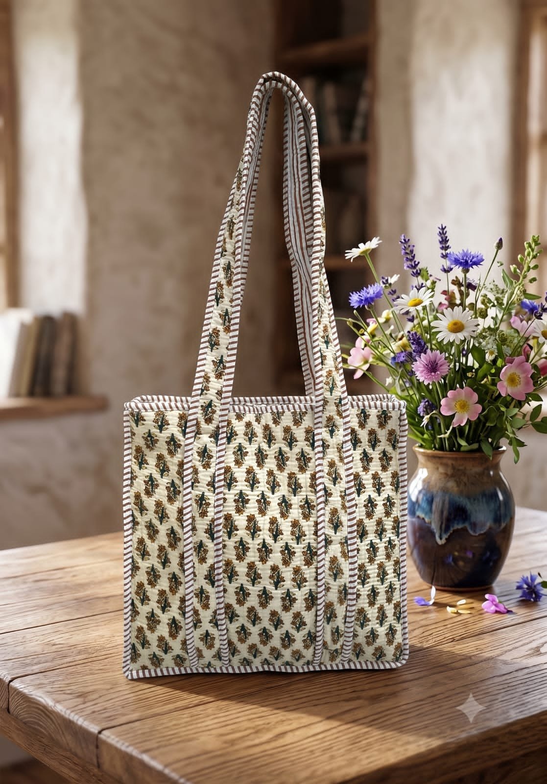 Cotton Printed Tote Bag 12*12