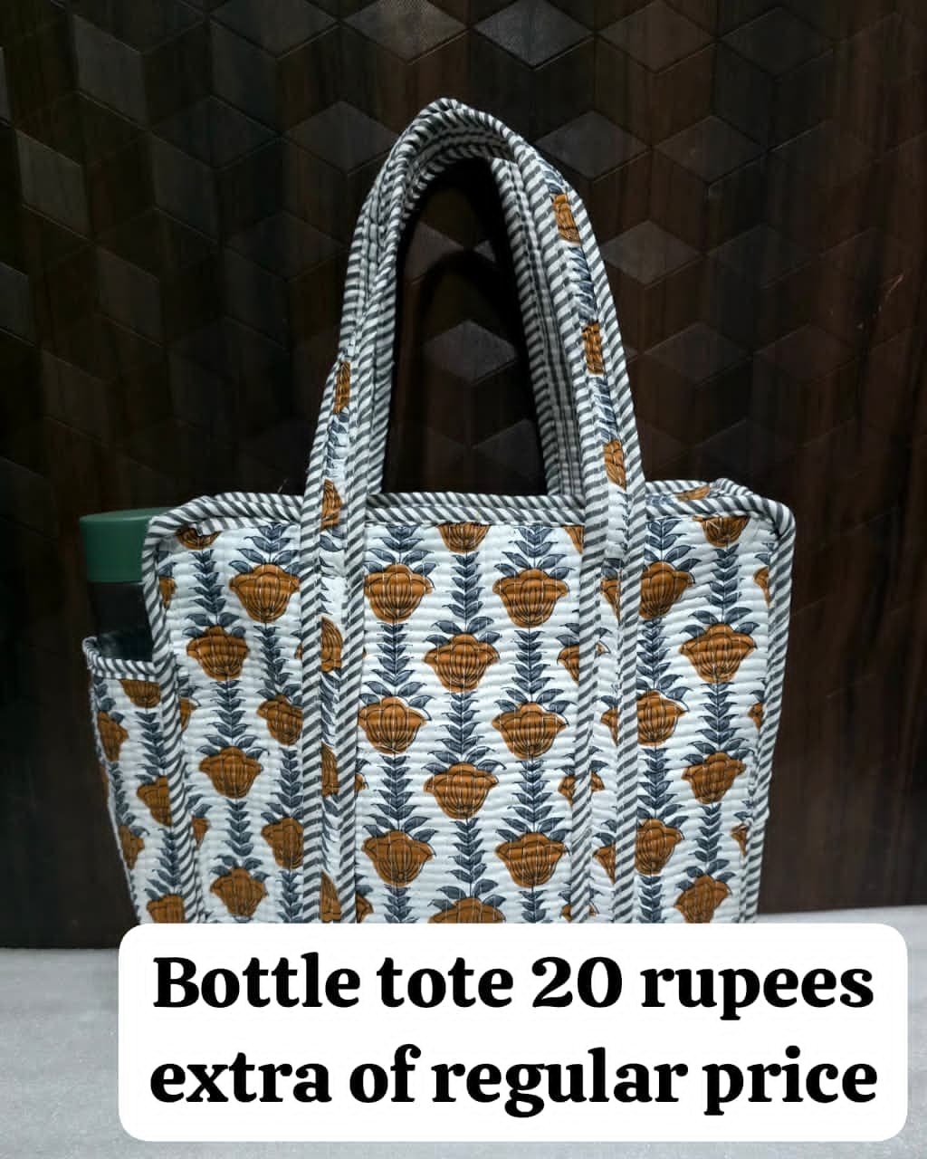 Cotton Printed Tote Bag 12*12