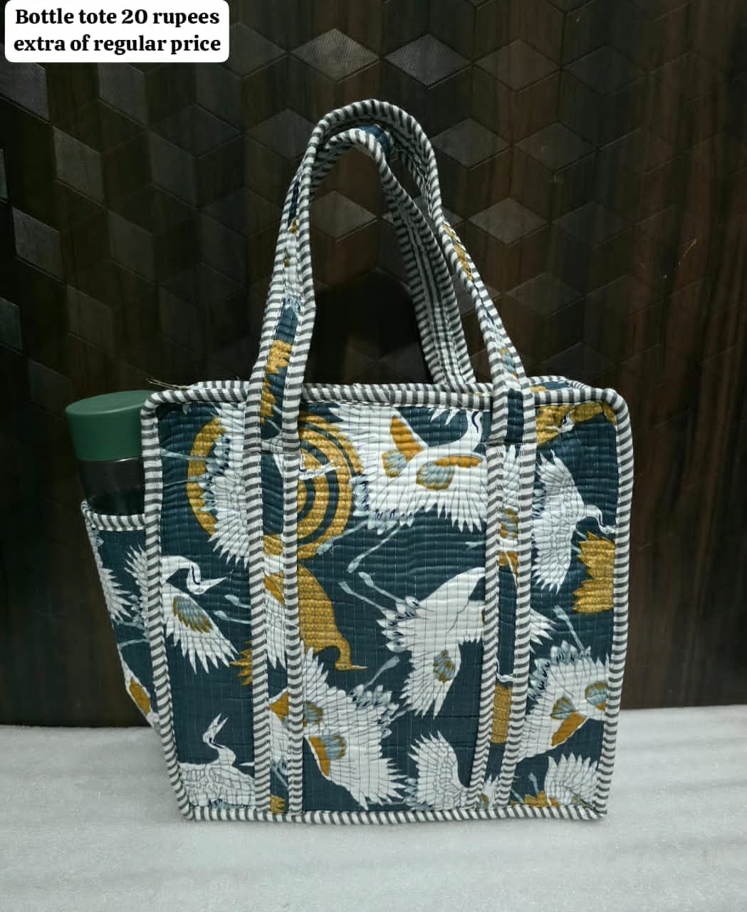 Cotton Printed Tote Bag 12*12