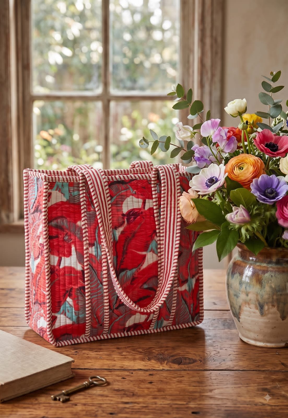 Cotton Printed Tote Bag 12*12