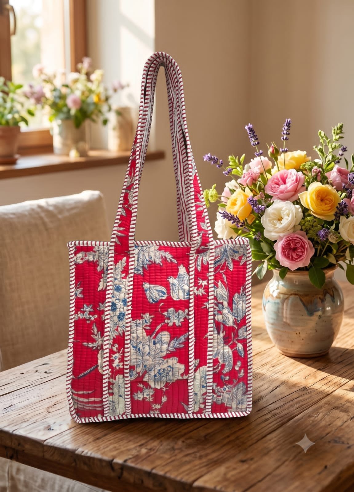 Cotton Printed Tote Bag 12*12