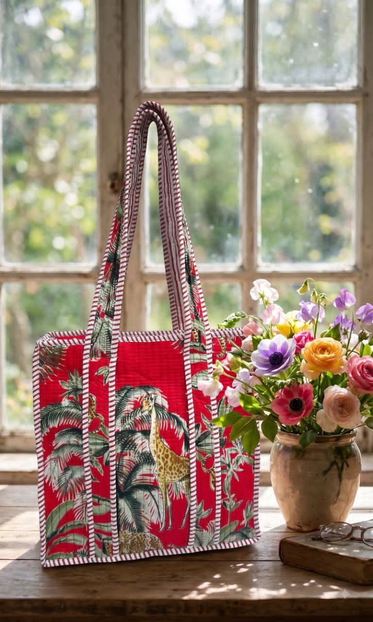 Cotton Printed Tote Bag 12*12