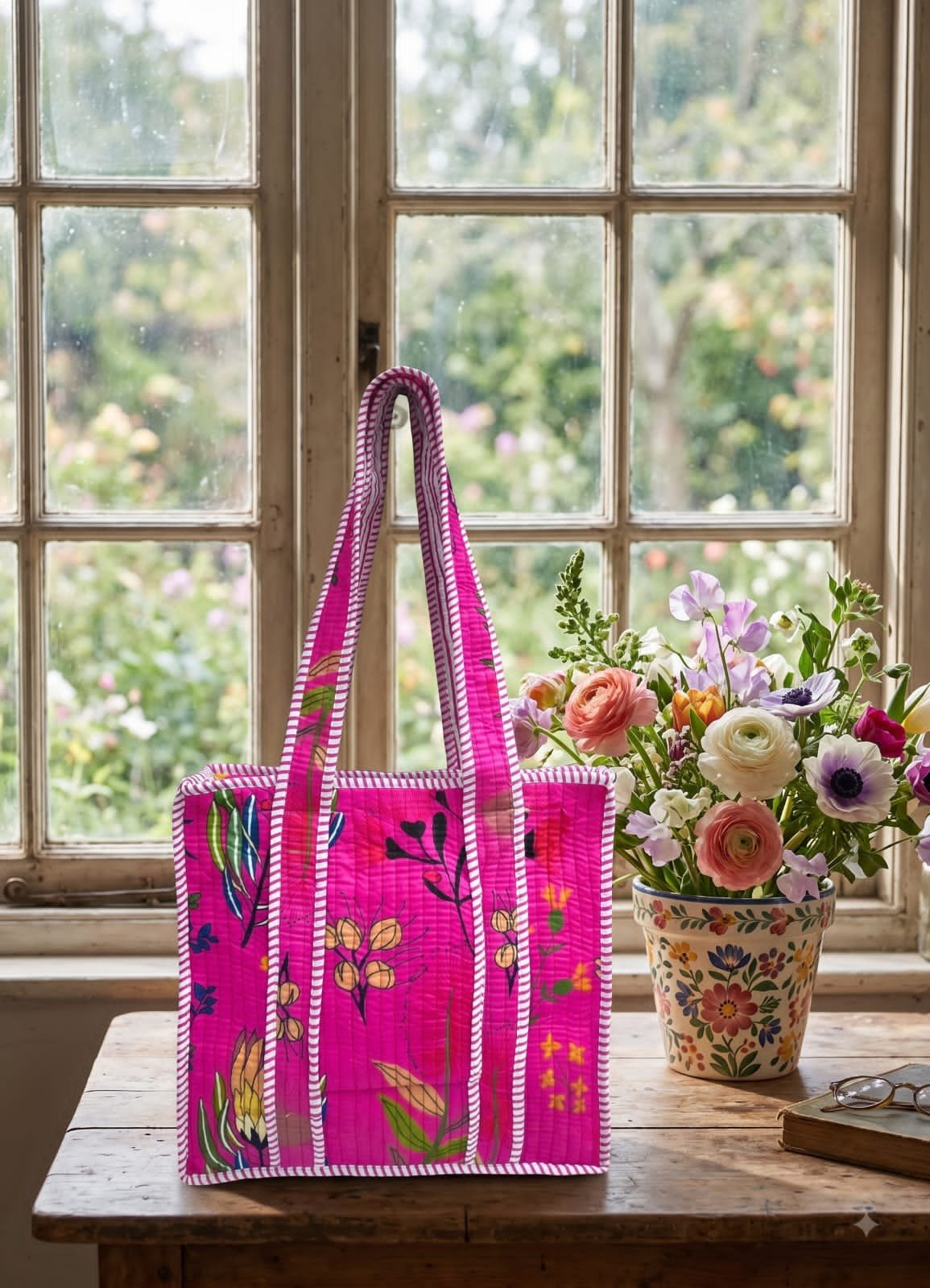 Cotton Printed Tote Bag 12*12
