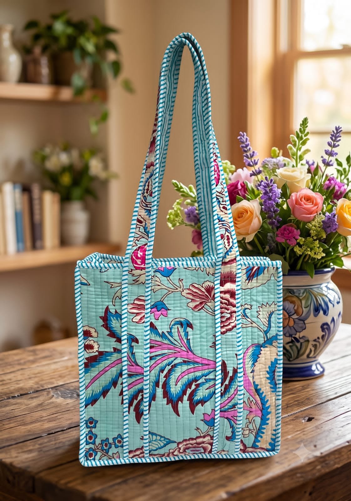 Cotton Printed Tote Bag 12*12