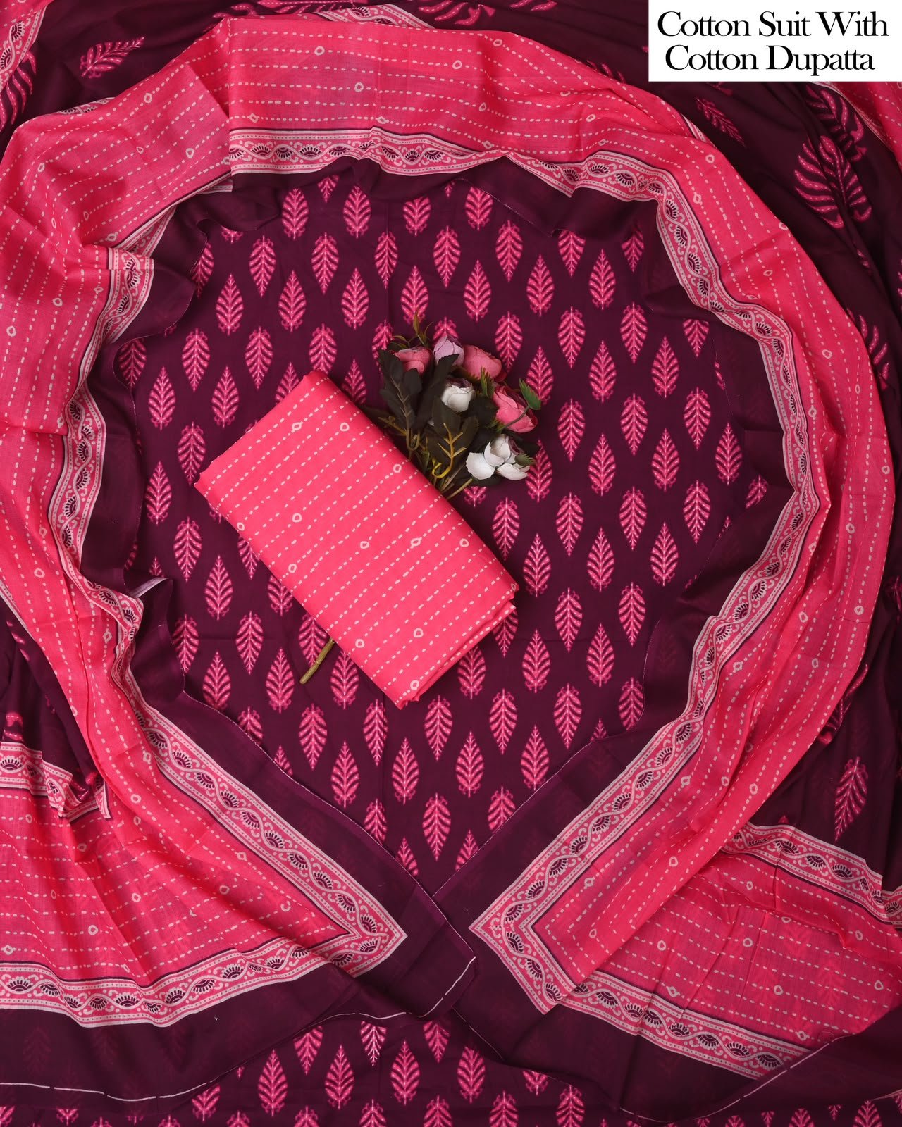 Cotton Dupatta Printed Suit