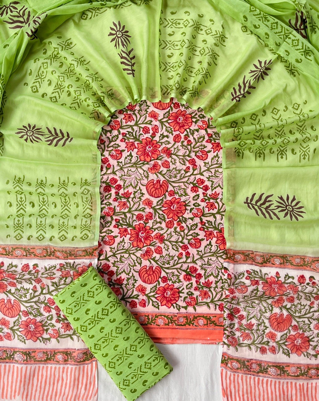 Cotton Dupatta Suit
