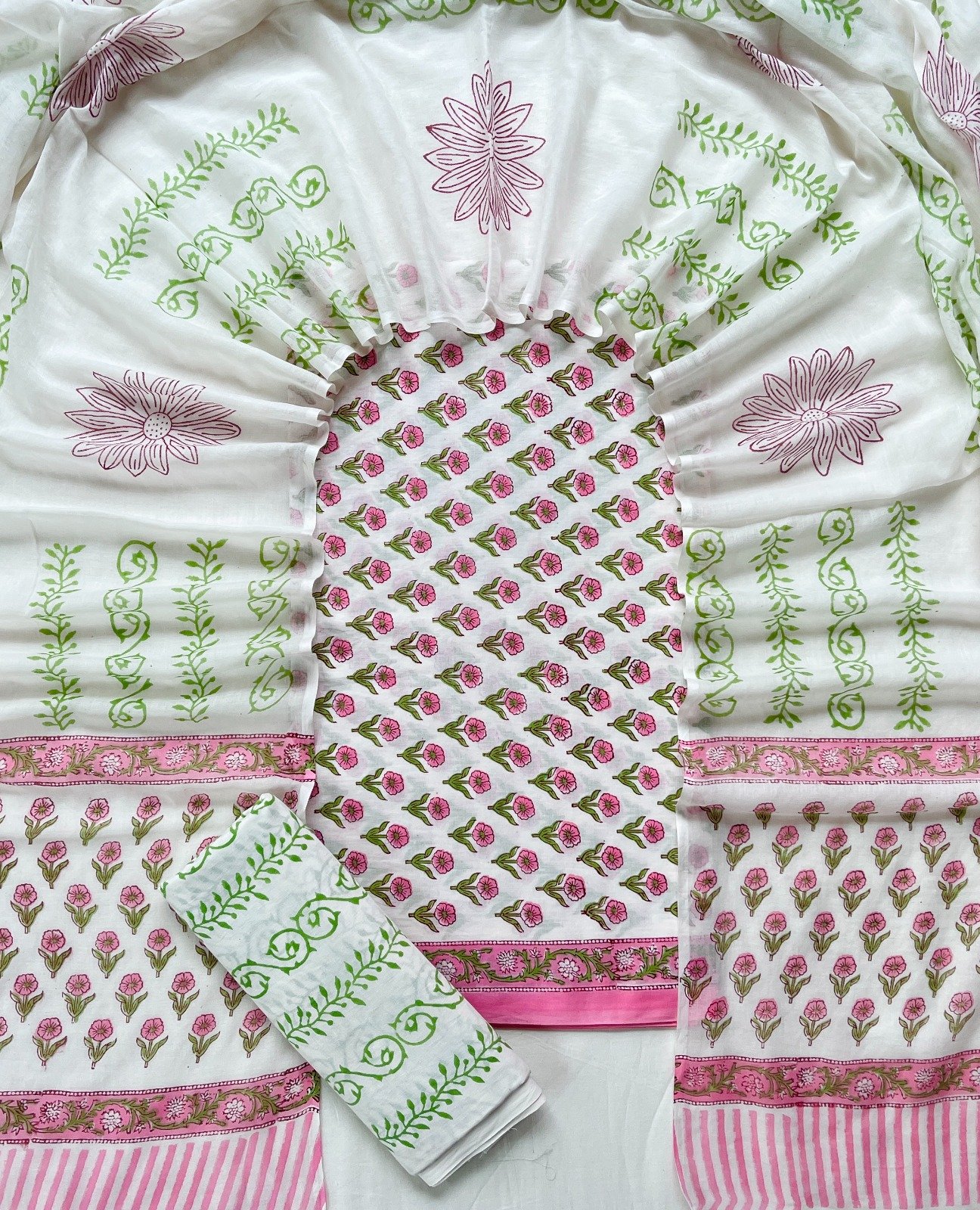 Cotton Dupatta Printed Suit