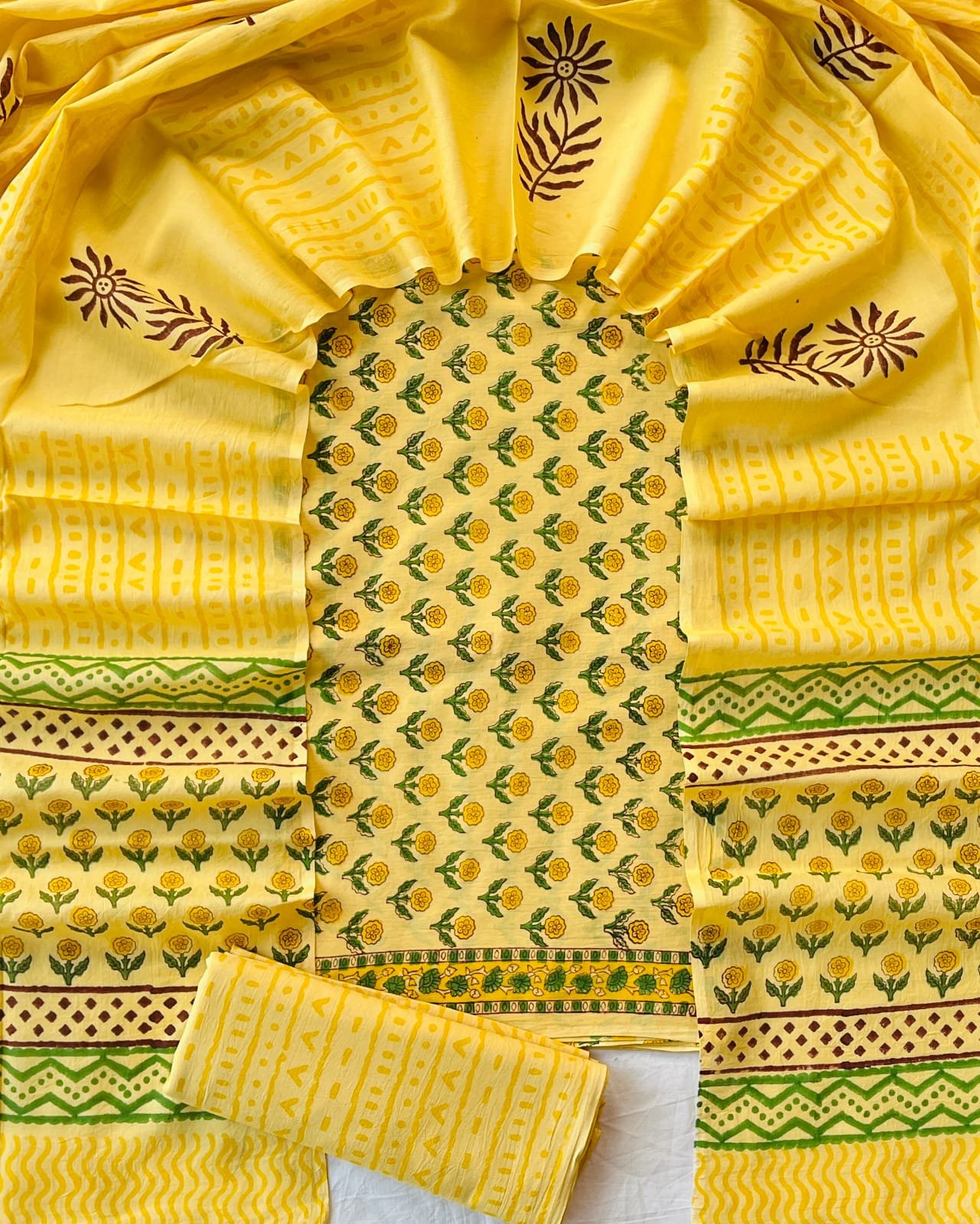 Cotton Dupatta Printed Suit