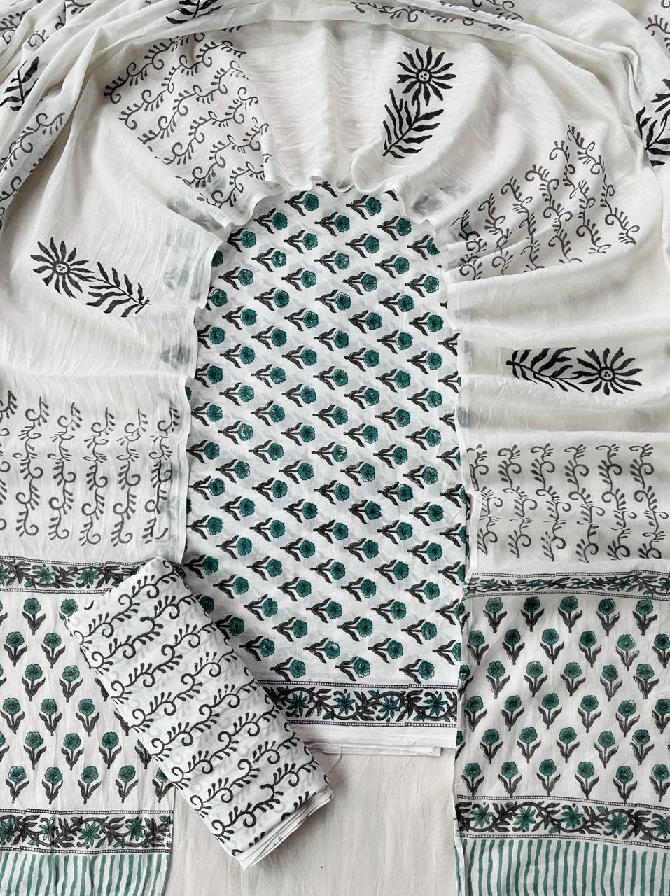 Cotton Dupatta Printed Suit
