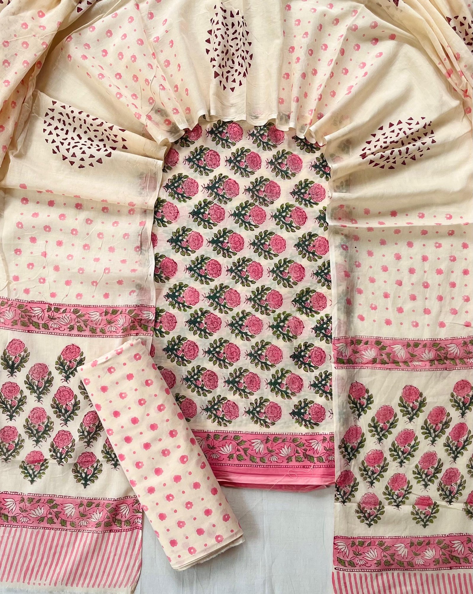 Cotton Dupatta Printed Suit