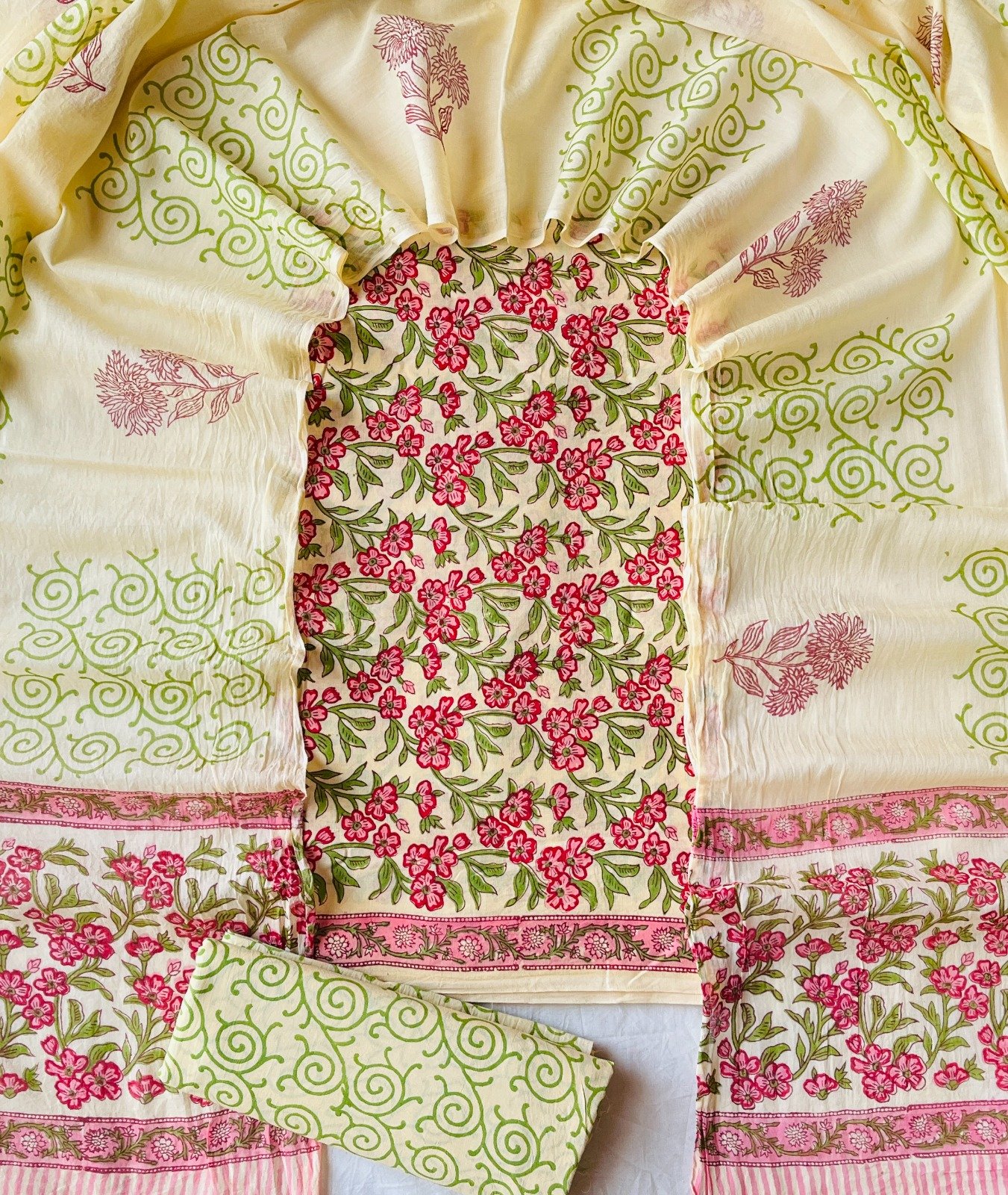 Cotton Dupatta Printed Suit