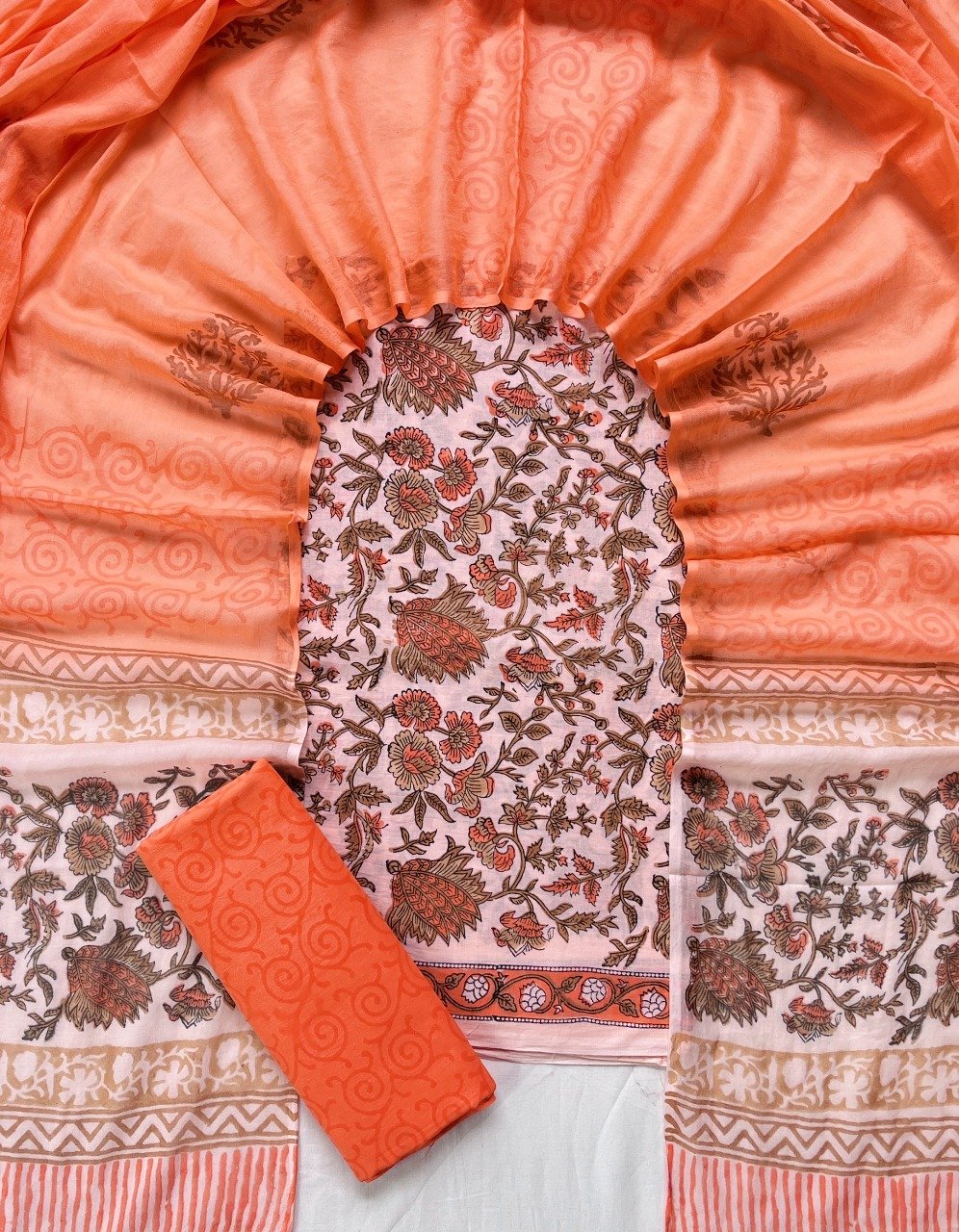 Cotton Dupatta Printed Suit