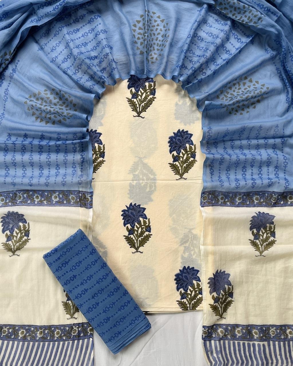 Cotton Dupatta Printed Suit