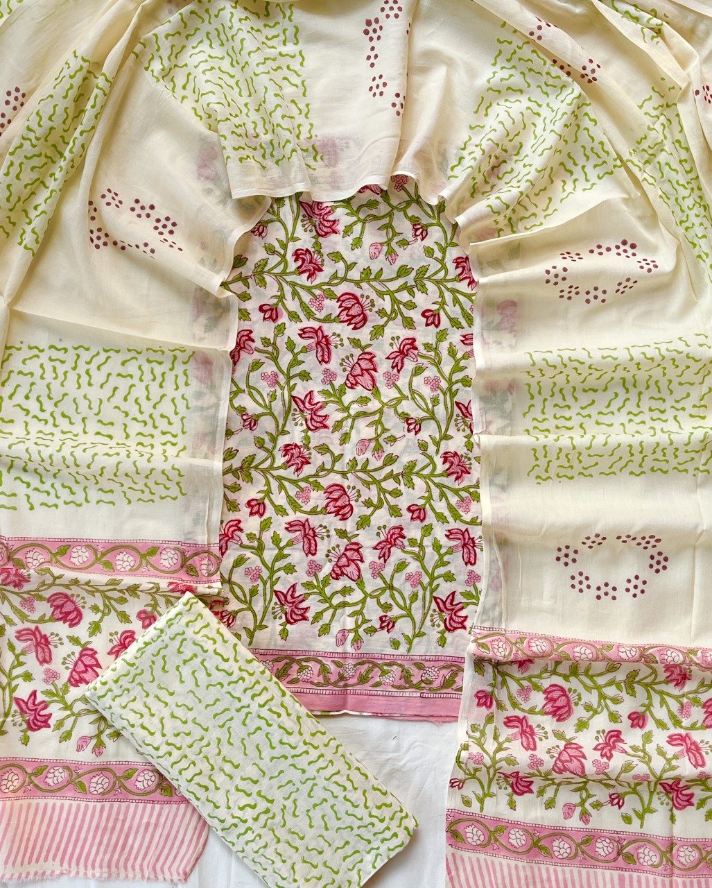 Cotton Dupatta Printed Suit