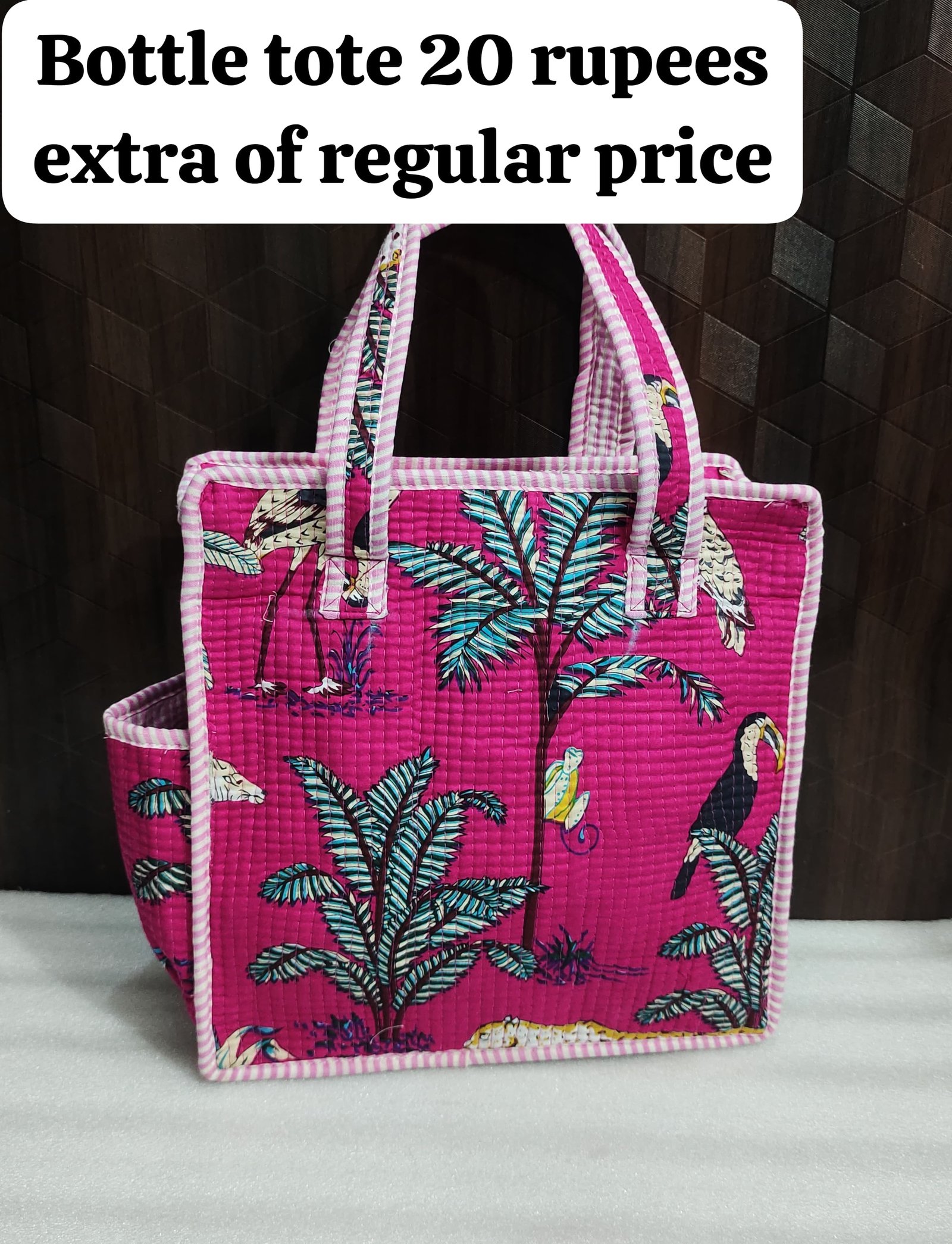 Cotton Printed Tote Bag 12*12
