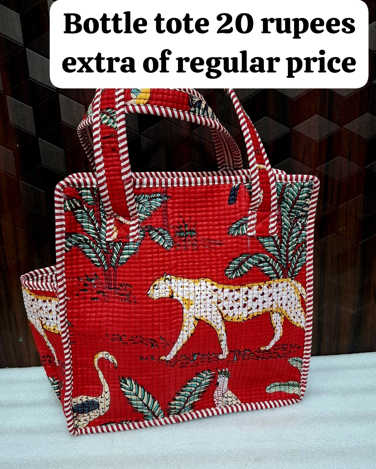 Cotton Printed Tote Bag 12*12