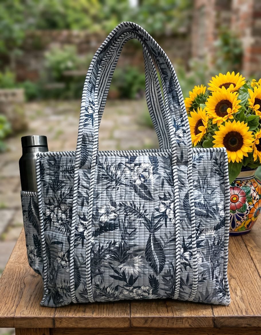 Cotton Printed Quilted Bag 16*16