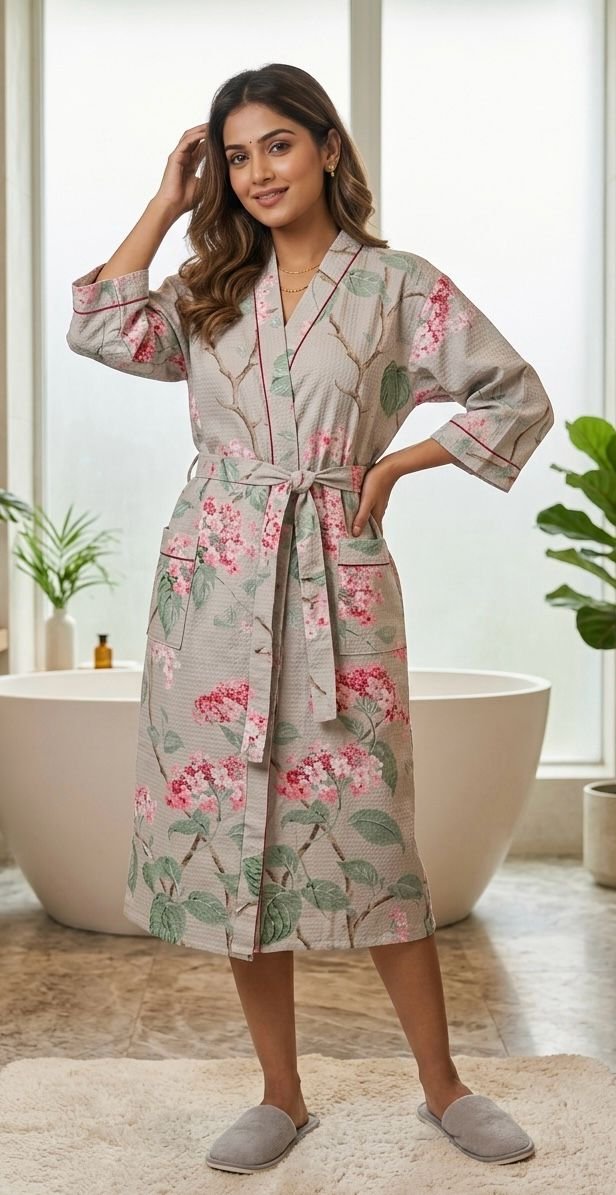 Cotton Printed Bathrob
