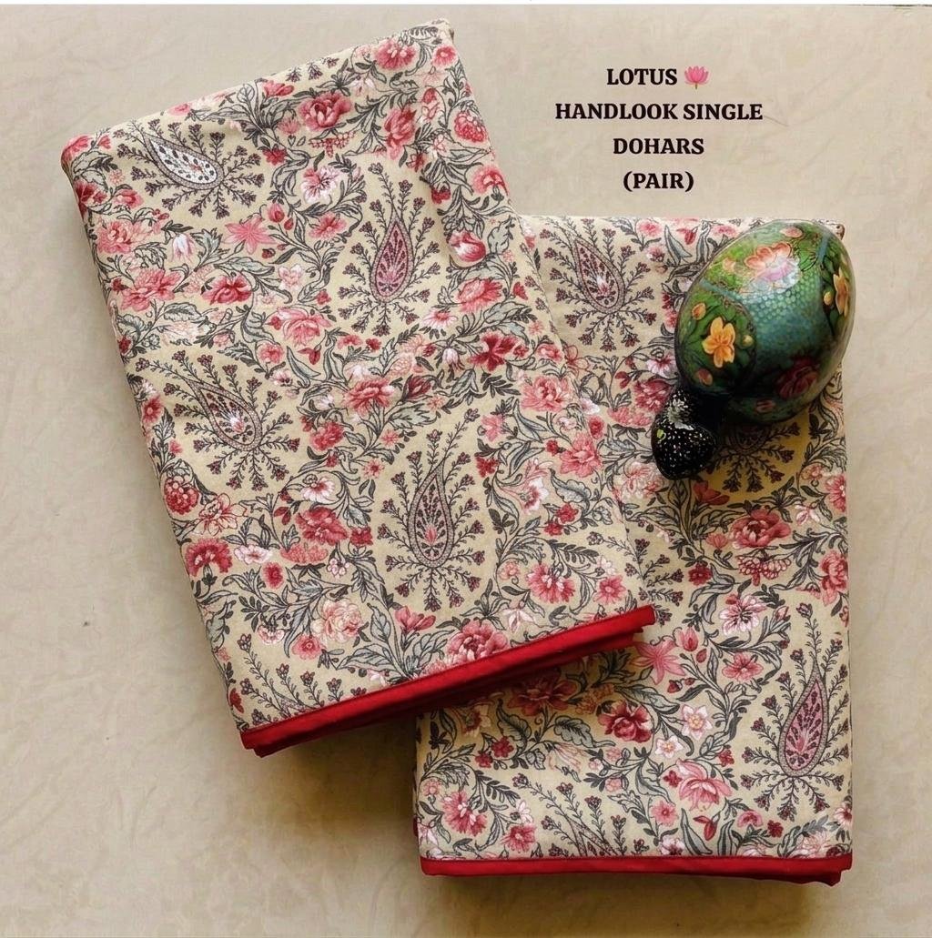 Cotton Printed Single Bed Dohar Set of 2