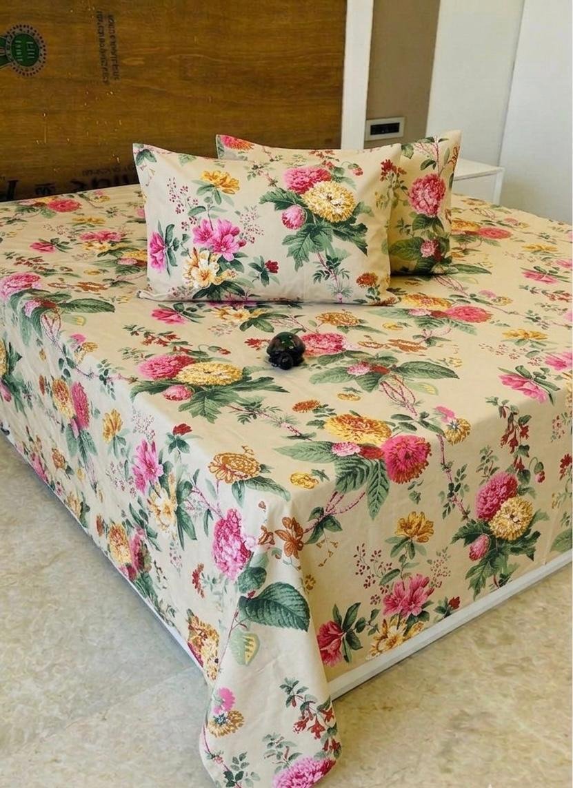Premium Cotton Printed Bedsheet