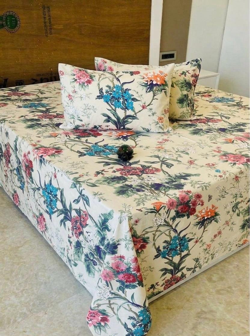 Premium Cotton Printed Bedsheet