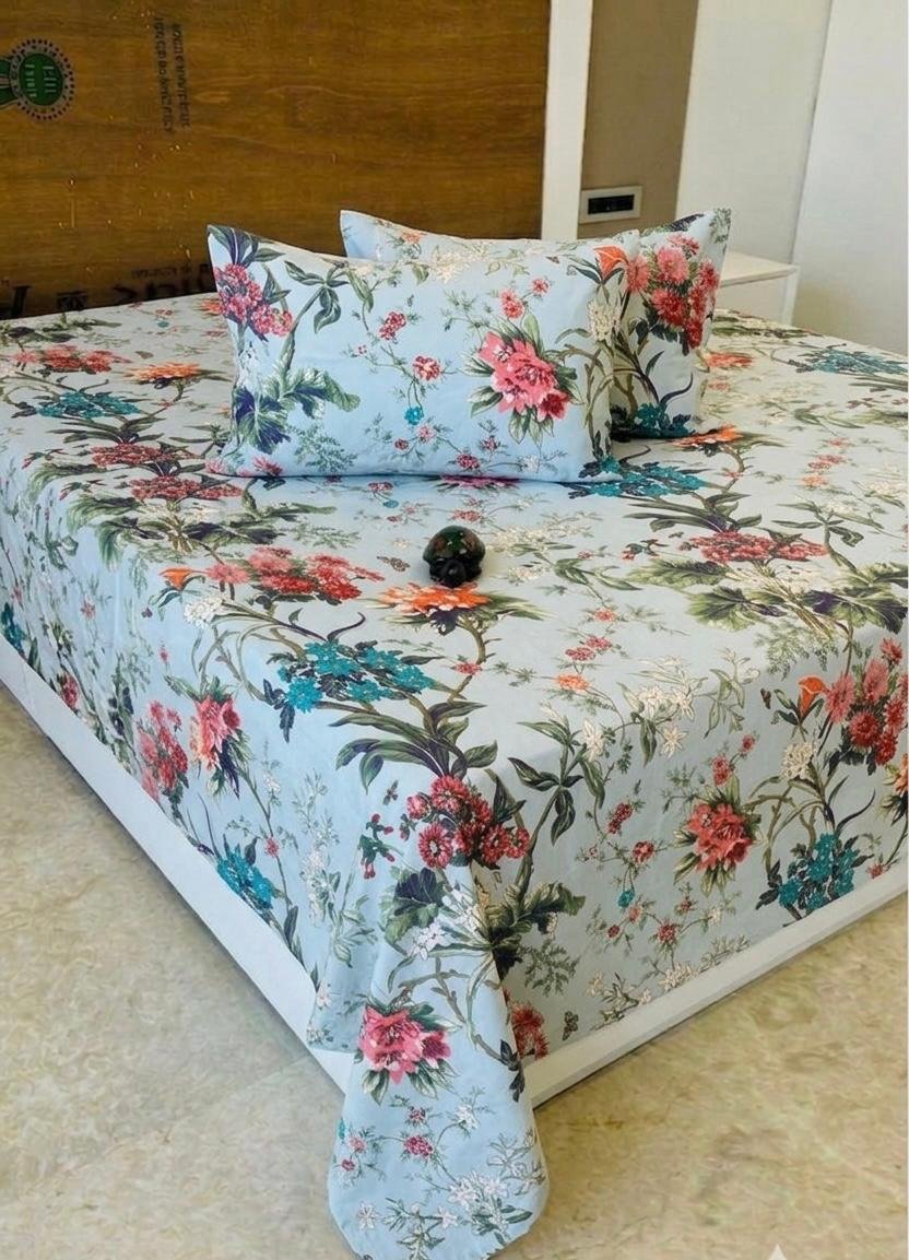 Premium Cotton Printed Bedsheet