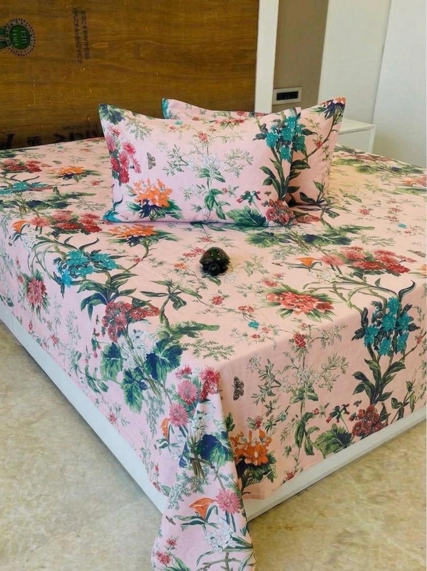 Premium Cotton Printed Bedsheet