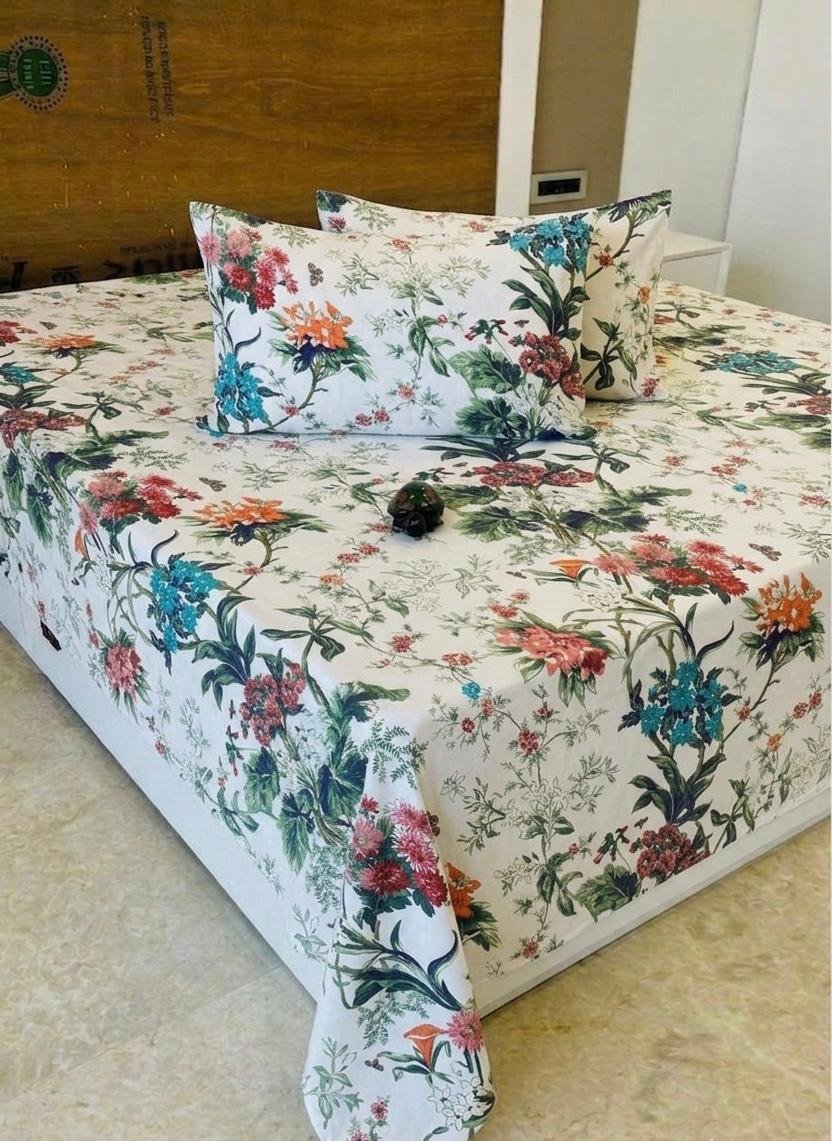 Premium Cotton Printed Bedsheet