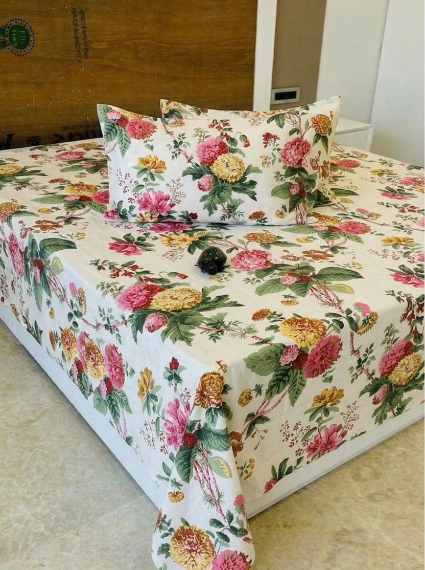Premium Cotton Printed Bedsheet
