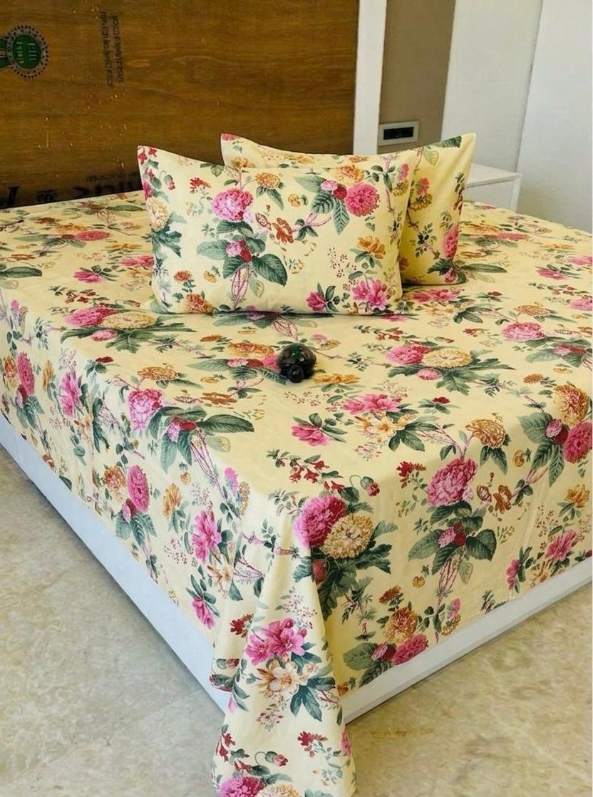 Premium Cotton Printed Bedsheet