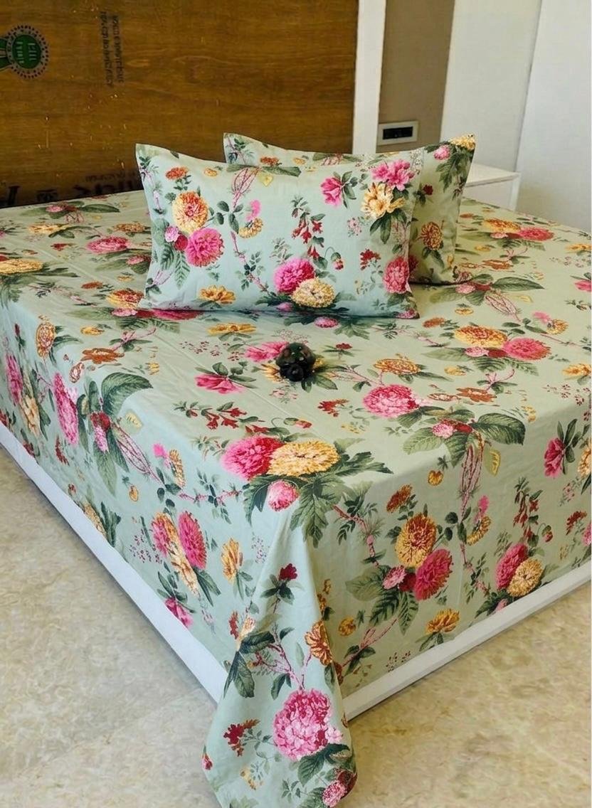 Premium Cotton Printed Bedsheet